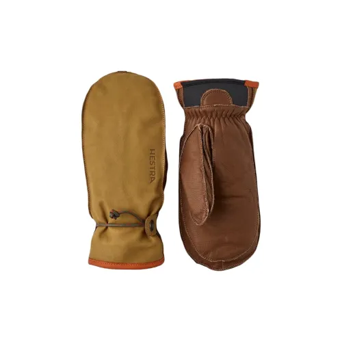HESTRA Корова кожа шерсть неопрен козья кожа вязаные перчатки женские коричневый