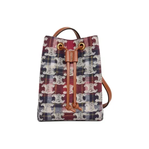 CELINE Triomphe Ткань Сумка через плечо Сумка на плечо Мини Женская Многоцветная