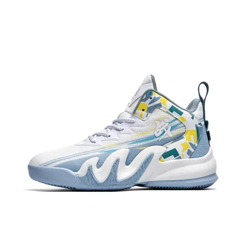 Kuding Slip-resistant Амортизация Устойчивость к истиранию Дышащий Высокий верх Детские баскетбольные кроссовки Подростки