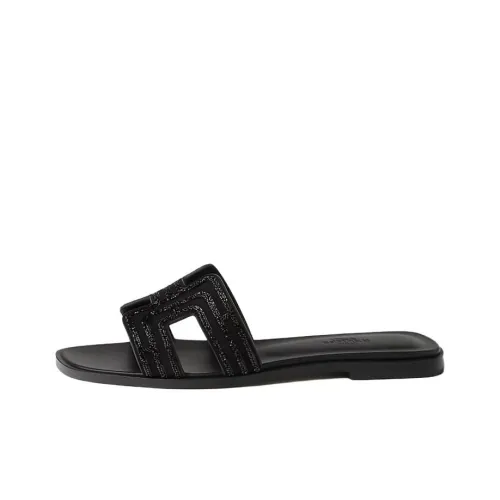 HERMES Oran Слипоны Женские Черный