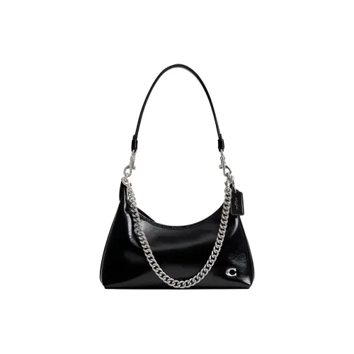 COACH Juliet Коровья кожа Сумка через плечо Сумка на плечо Большая Женская Черная