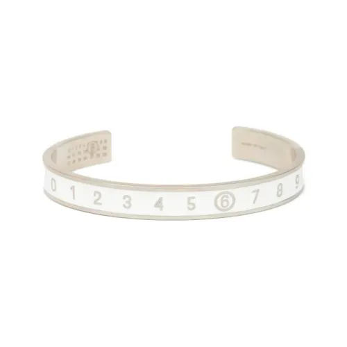 MM6 MAISON MARGIELA Brass Enamel Bangles Men's Silver