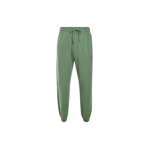 Marcelo Burlon COUNTY OF MILAN SS25 Вязаные спортивные брюки Мужские Светло-оливковый Зеленый