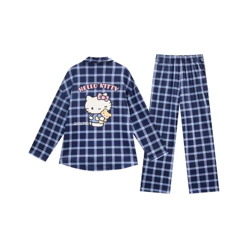 GUKOO x Hello Kitty Пижамный комплект Женские Темно-синий