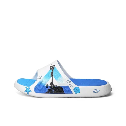 PEAK Tai Ji1,0 Амортизация Противоскользящие Устойчивые к истиранию Слипоны Мужской Айвори Цвет Синий