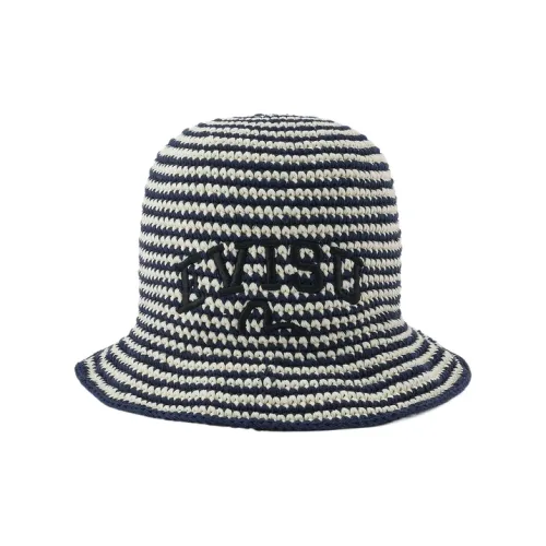 EVISU Cotton Bucket Hats Унисекс Темно-синий