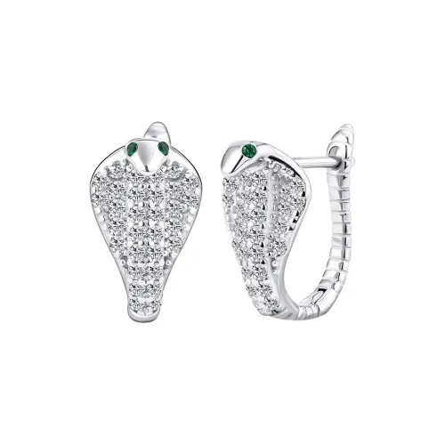 KING OF BLING Сплав с цирконом серьги унисекс