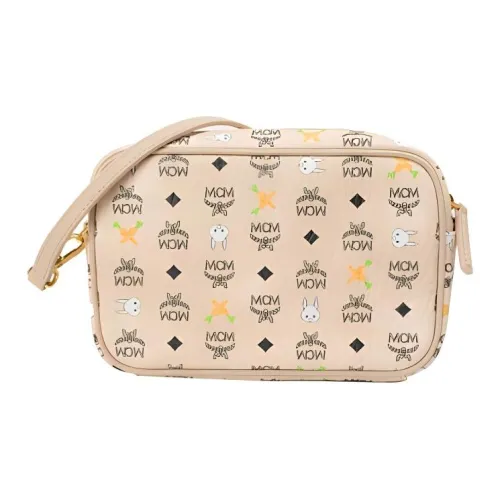 MCM Сумка через плечо из искусственной кожи сумка Camera сумка на плечо стандартная женская бежевая