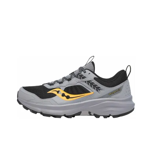 Saucony Амортизация Износостойкие Низкие Кроссовки для Беговых Пути Унисекс Серый Черный