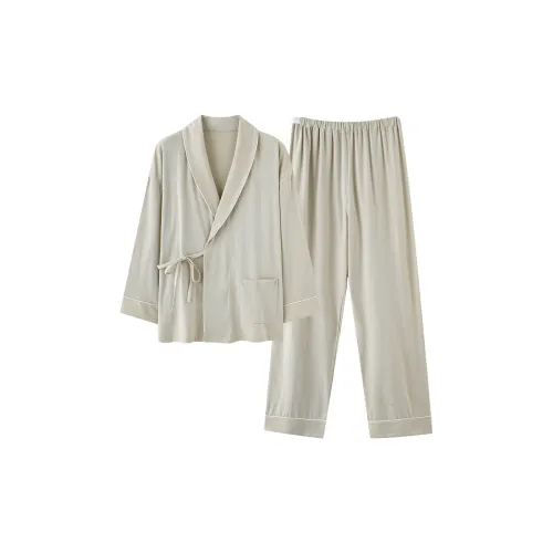 XIAFENYAN Пижамный комплект женский зеленый