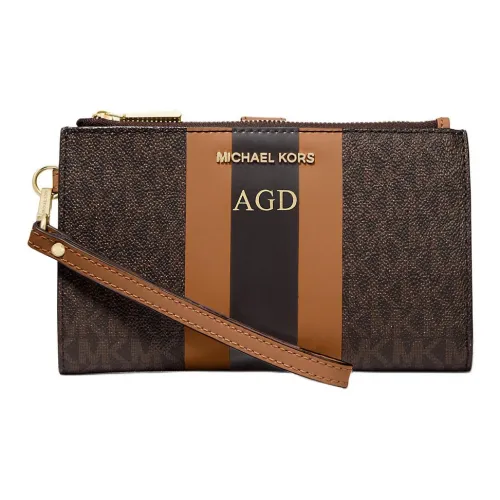 MICHAEL KORS Adele Покрытый холст Кошелек Женские Коричневый