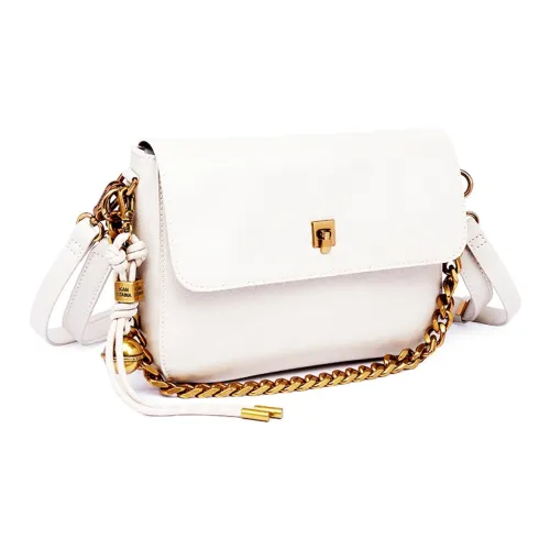 GELANDAI Коровья кожа Подмышечная сумка через плечо Женская Черная Стеклянно-синяя Шейл Almond Milk