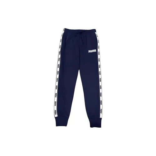 PUMA Вязаные тренировочные брюки мужские синие