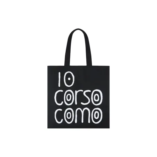 10 CORSO COMO Хлопок Тоут Сумка Сумка для покупок Сумка Унисекс Черный