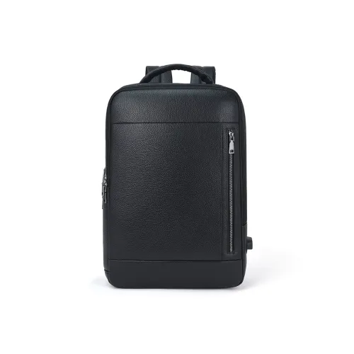 Roberta Di Camerino Рюкзак из коровьей кожи с тканью мужской черный