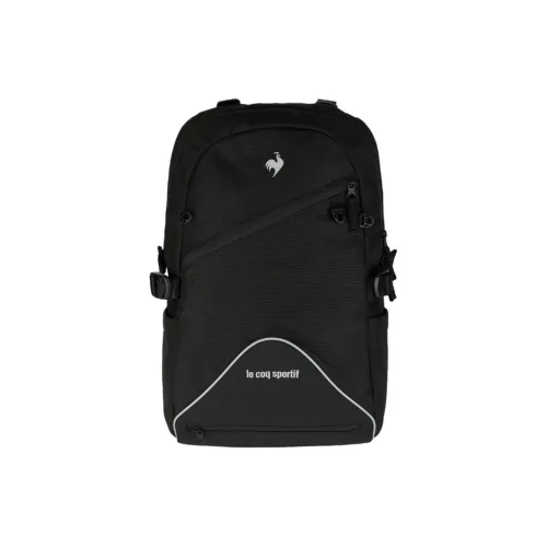 Le Coq Sportif Ткань Рюкзак Унисекс Глянцевый Черный Кокос Коричневый