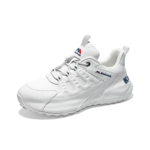 KOLUMB Амортизация и Дышащий Низкий Топ Casual Мужской Белый