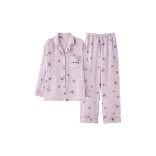 WANANNI Пижамный комплект женский фиолетовый