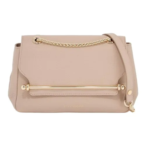 Strathberry Телячья кожа Сумка через плечо Мини Женская Бежевая