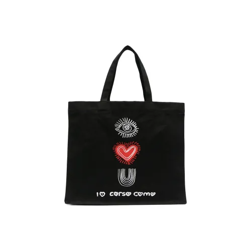 10 CORSO COMO Ткань Тоут Сумка Сумка для покупок Сумка Женская Черная