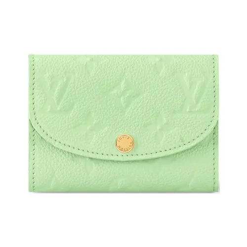 LOUIS VUITTON Takashi Murakami Коллаборация Rosalie Коровья кожа Монетница Женская Зеленая