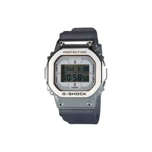 CASIO 5600 Collection Кварцевый механизм Смольный ремешок Часы Унисекс Серый циферблат
