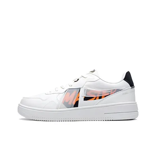 XTEP Низкие кроссовки для скейтбординга Мужские Белый Черный Оранжевый