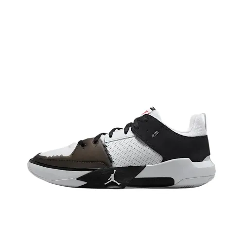 Джордан One Take 5 Износостойкий и Легкий Низкий Топ Баскетбольные Кроссовки Мужские Белый Черный