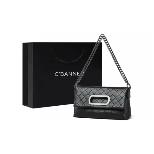 C°BANNER Синтетическая кожа через плечо подмышечная сумка с цепочкой плечевая сумка стандартная женская черная