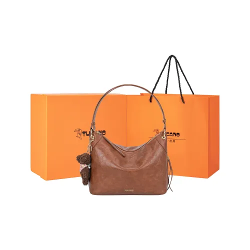 TUCANO Сумка через плечо из коровьей кожи стандартная женская коричневая