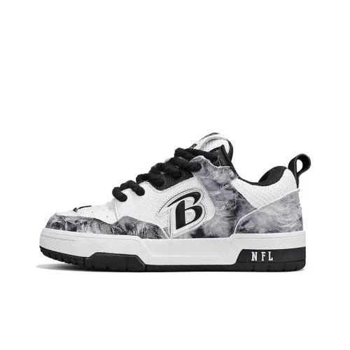 NFL TR Skate Baltimore Ravens Обертка Износостойкие и противоскользящие низкие кроссовки для скейтбординга унисекс черно-белые