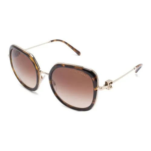 Polo Ralph Lauren Металлический Ацетат Квадратные Солнцезащитные Очки Женские Коричневые