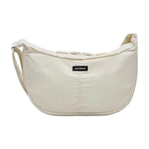 New Balance Нейлоновая сумка-хобо сумка через плечо маленькая унисекс кремовая