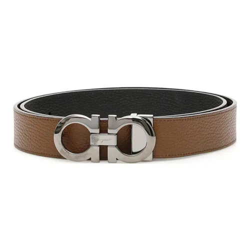 Ferragamo Ремни из коровьей кожи Мужской Коричневый