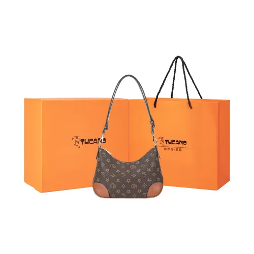 TUCANO Полиэстер Плечевая сумка Женская Коричневая