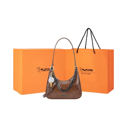 TUCANO Сумка через плечо из коровьей кожи портативная сумка через плечо стандартная женская коричневый черный