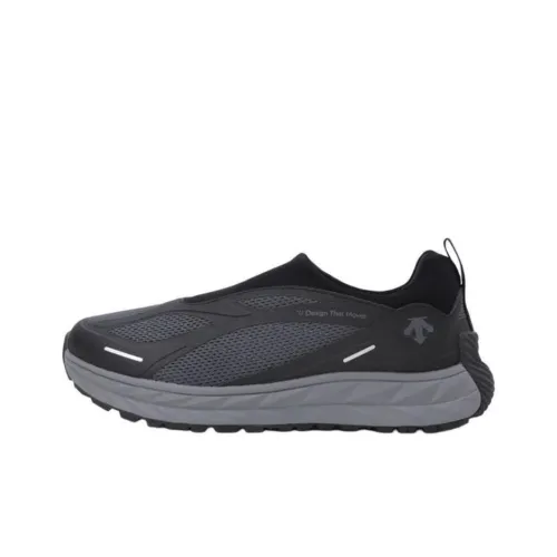 DESCENTE Terrain D Slip-resistant Abrasion-resistant Low Top Casual Shoes Unisex Black DESCENTE Terrain D Противоскользящая Устойчивая к истиранию Низкий Топ Повседневная Обувь Унисекс Черный