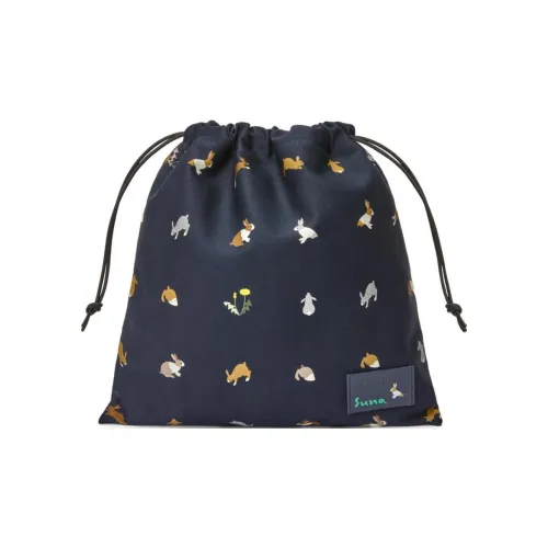 LOEWE Suna Fujita Коллаборация Холщовая Сумка для хранения Трумпет Женская Темно-Морской Синий