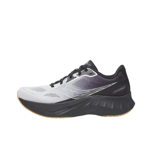 Saucony TIDE 2 Slip-Resistant Abrasion-Resistant Низкий Топ Беговые кроссовки Мужские Белый Черный