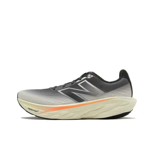 New Balance NB Свежий Foam X 1080 Низкий Топ Беговые кроссовки Мужские Серый Черный Широкая посадка