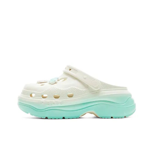 PEAK Taichi Sabo Платформа Обувь Женская Холщовая Белая Зеленая