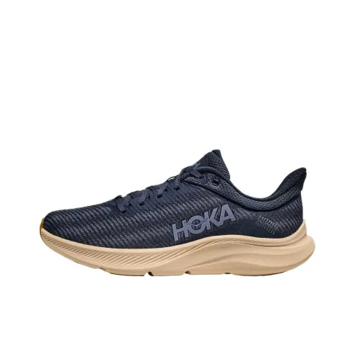 HOKA ONE ONE Solimar Износостойкие Дышащие Низкие Кроссовки для Бега Мужские Черные