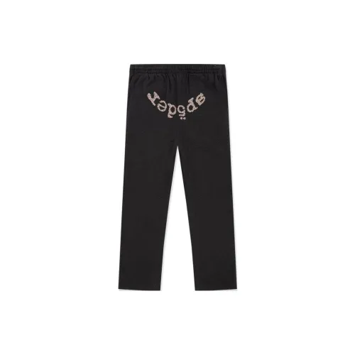 Sp5der Вязаные тренировочные штаны унисекс черные