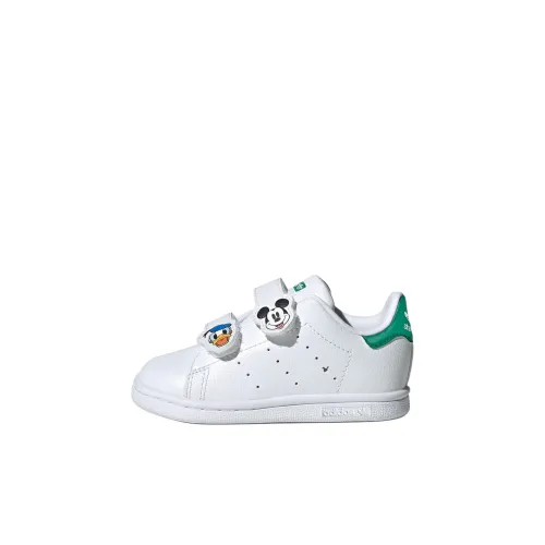 Adidas Originals Stan Smith Slip-resistant Abrasion-resistant Низкий топ Обувь для малышей Белый Зеленый Infant и Toddler