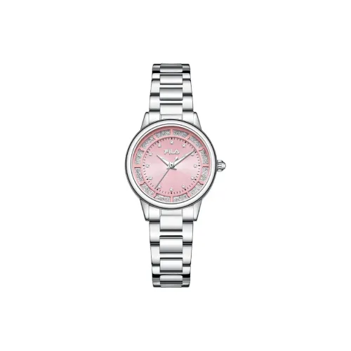 FILA Наручные часы Кварцевый механизм Стальной ремешок Розовый циферблат Женские часы Любовь с первого взгляда Романтическая коробка