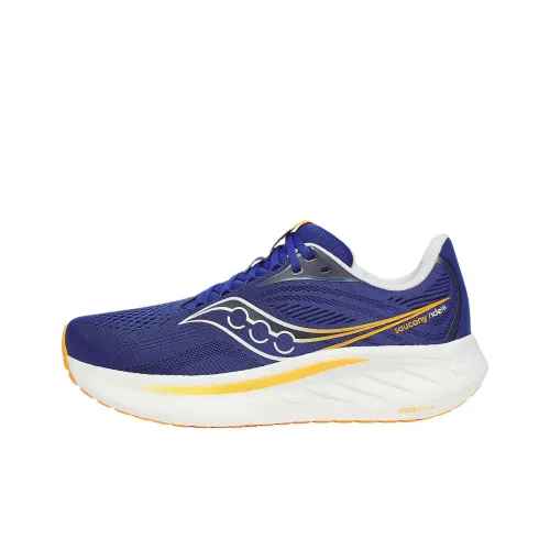 Saucony Slip Resistant Abrasion Resistant Низкий Топ Беговые кроссовки Унисекс Синий Широкая подошва