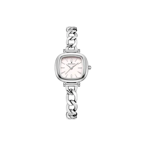 Montagut Кварцевый механизм сплав ремешок часы унисекс розовый циферблат