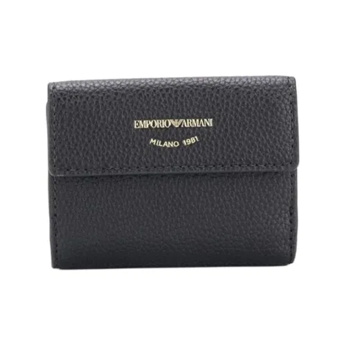 EMPORIO ARMANI Кошелек из искусственной кожи женский черный