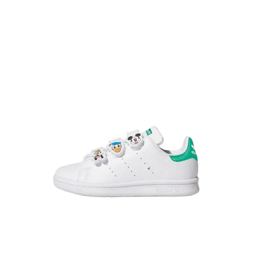 Adidas Originals Stan Smith противоскользящий устойчивый к истиранию низкий топ для детей для скейтбординга белый зеленый детский