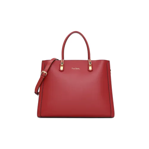 PIERRE CARDIN Подлинная коровья кожа Тоут сумка Стандартная Женская Красная Хаки